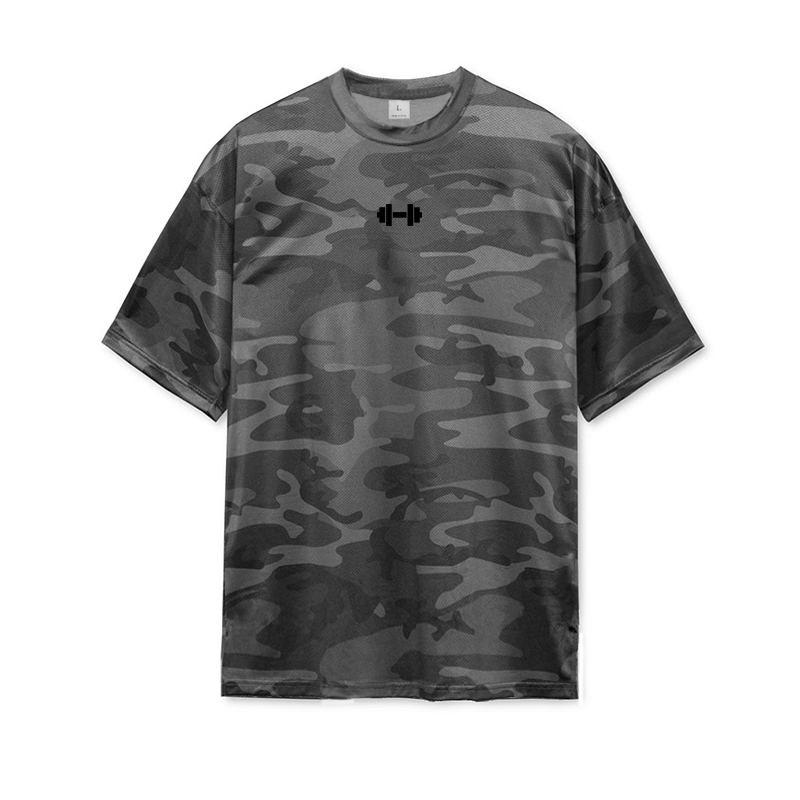 Muscle Tee Workout - Camouflage Breathable Quick-dry Loose Shirts Mens