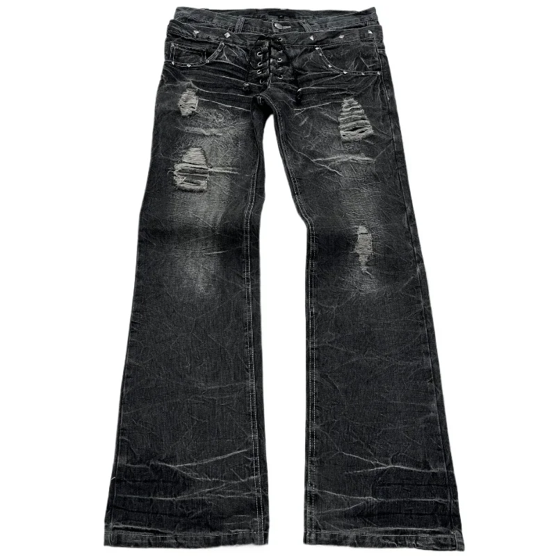 Men'S Fashion Jeans And Boots - Fashionable High Street Double Waisted Lace