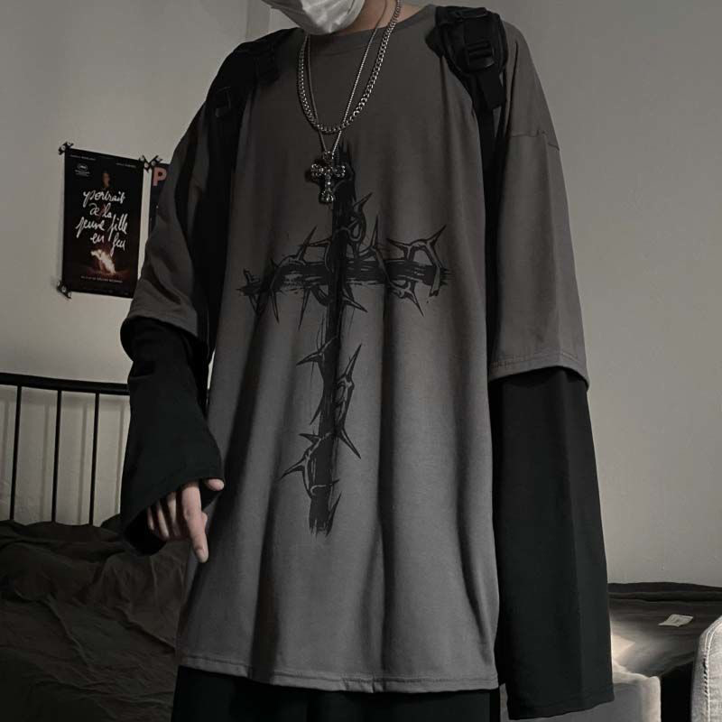 Men'S Fashion Aesthetics - Grunge Quần Áo Nữ Dài Tay