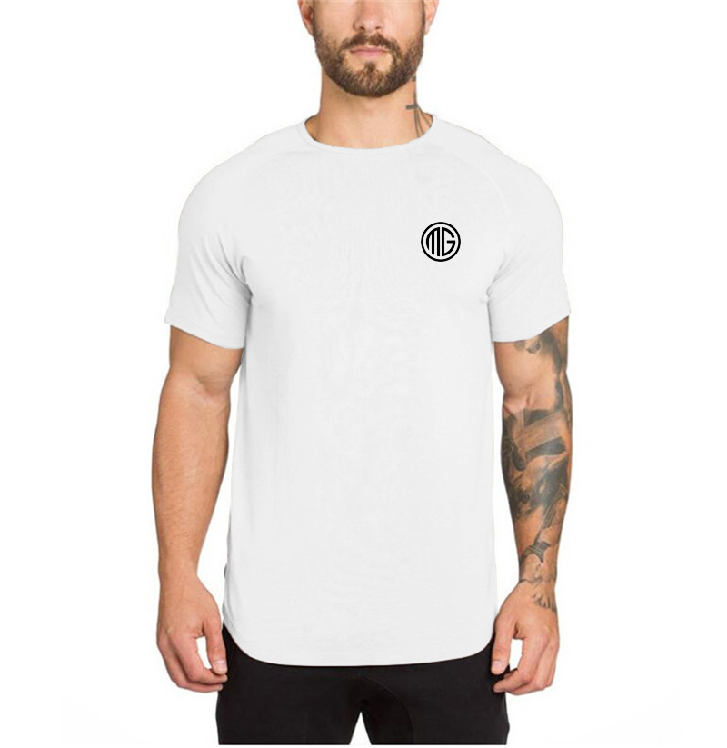 Muscle Tee Workout - Summer Men Short Sleeve Cotton Breathable