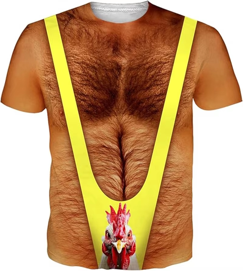 Muscle Tee Workout - New Funny Muscle Pattern 3D Printed
