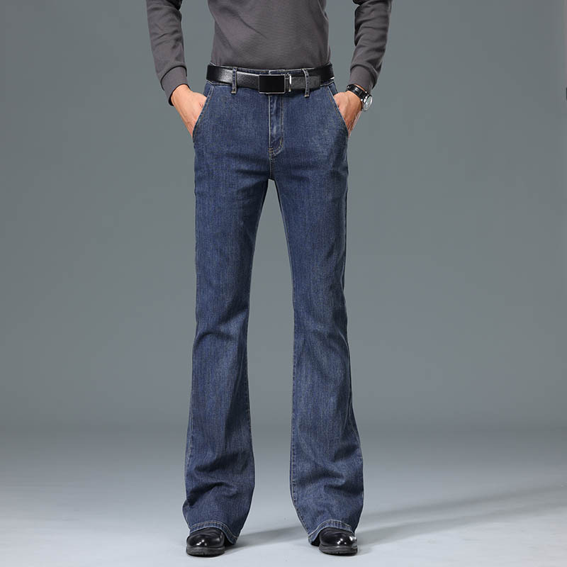 Men'S Fashion Jeans And Boots - Denim Flared Jeans For Male Flare
