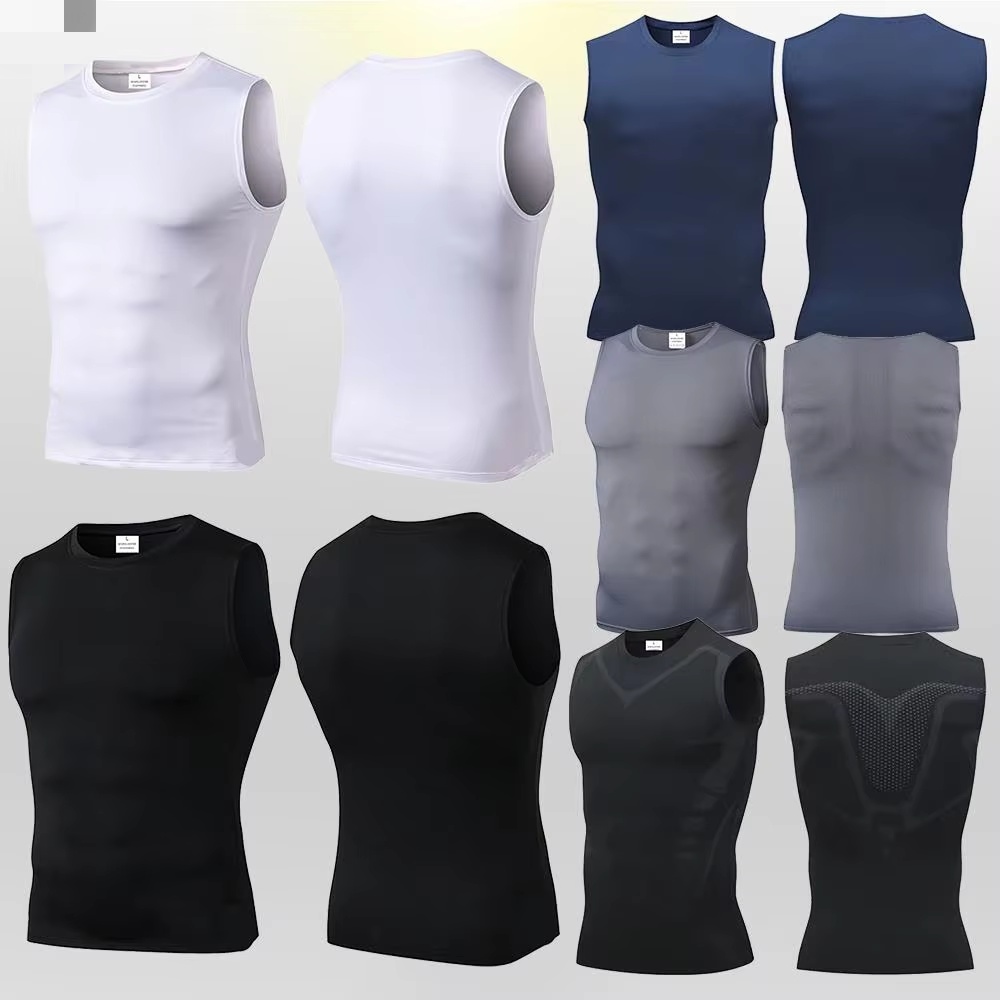 Muscle Tee Workout - Compression Tank Top Mens Gym Shirt