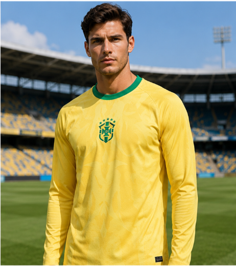 Mens Fashion Trend - Brazil 2026 Commemorative Edition 3D Printed