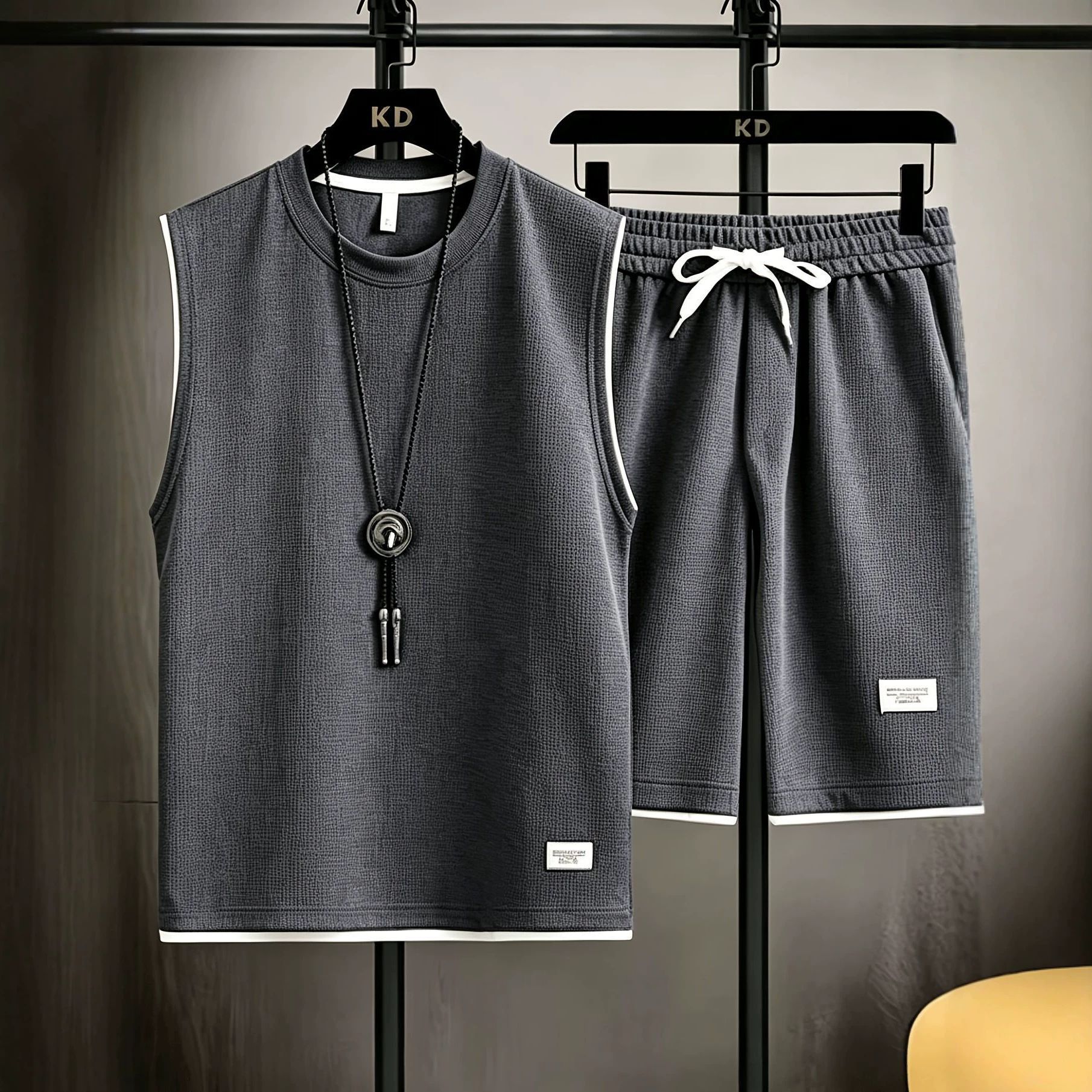 Summer men's vest sets high qu - đánh giá và giá Men'S Fashion