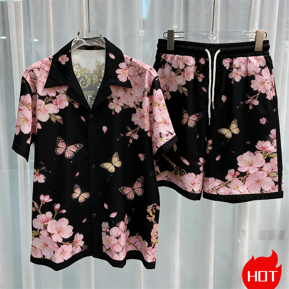 Digital printed men's set fash - đánh giá và giá Mens Fashion Trend