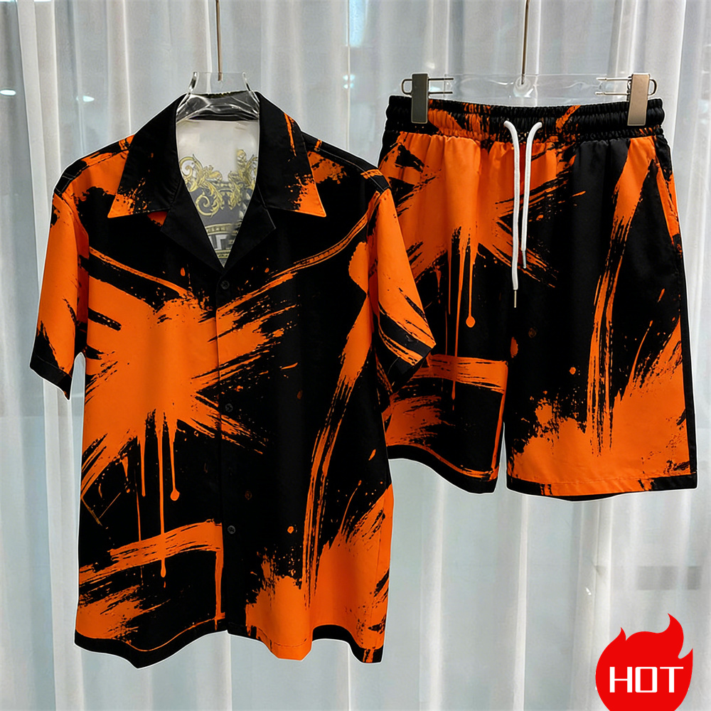 Digital printed men's set fash - đánh giá và giá Mens Fashion Trend