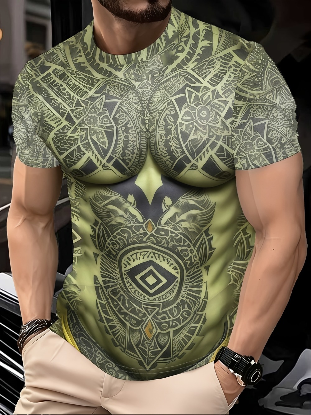 Role-playing Fake Muscle 3D Pr - đánh giá và giá Muscle Tee Workout