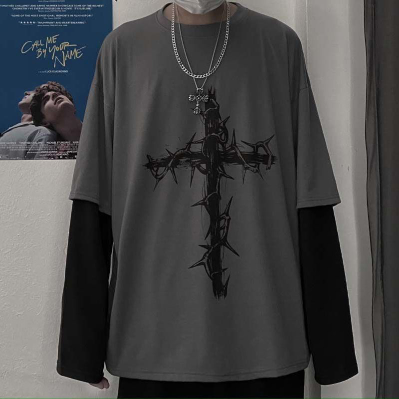 Grunge Quần Áo Nữ Dài Tay Emo  - đánh giá và giá Men'S Fashion Aesthetics