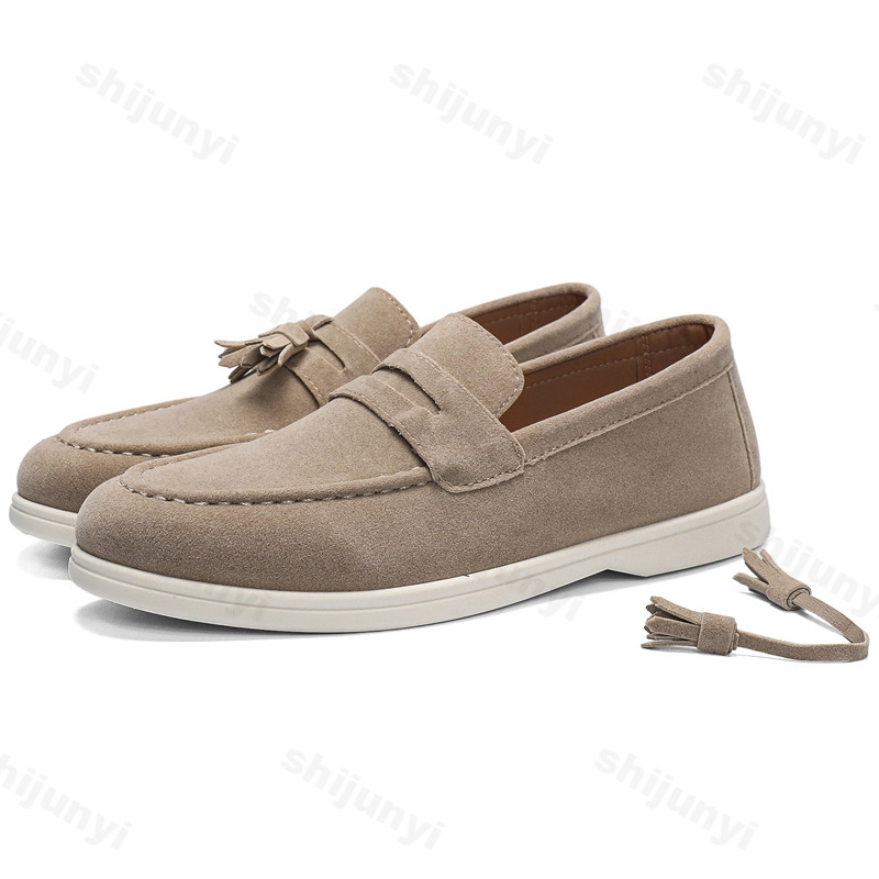 Men Flat Loafers Frosted Suede - đánh giá và giá Men'S Fashion For Wedding