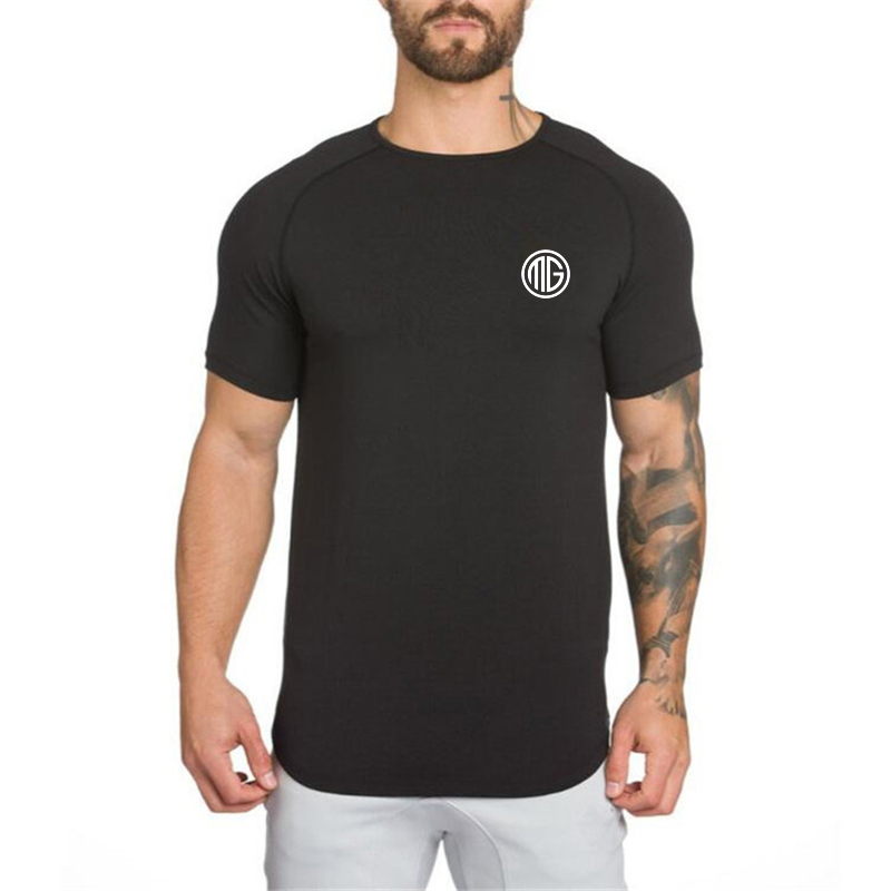 Summer Men Short Sleeve Cotton - đánh giá và giá Muscle Tee Workout