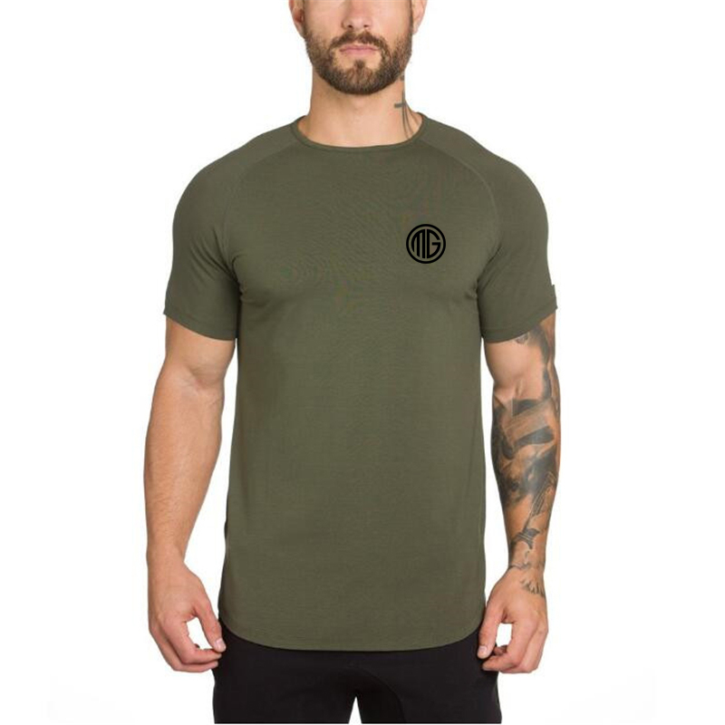 Summer Men Short Sleeve Cotton - đánh giá và giá Muscle Tee Workout