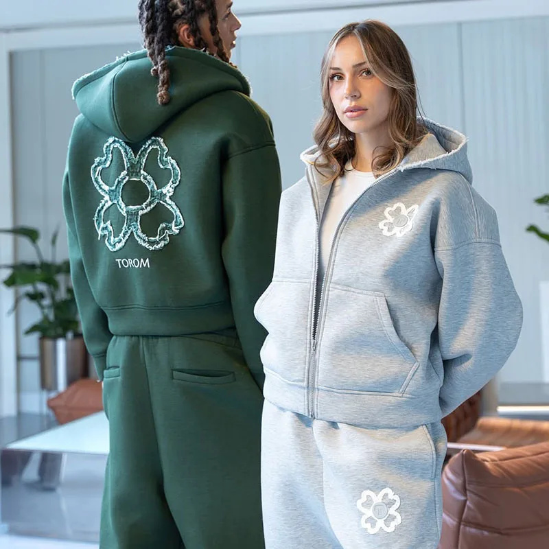 Spring Autumn Oversized 4 Leaf - đánh giá và giá Mens Fashion Zip Up