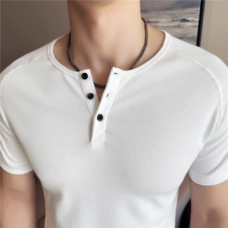 Men's Slim Fit Henley T-Shirt  - đánh giá và giá Muscle Tee Workout