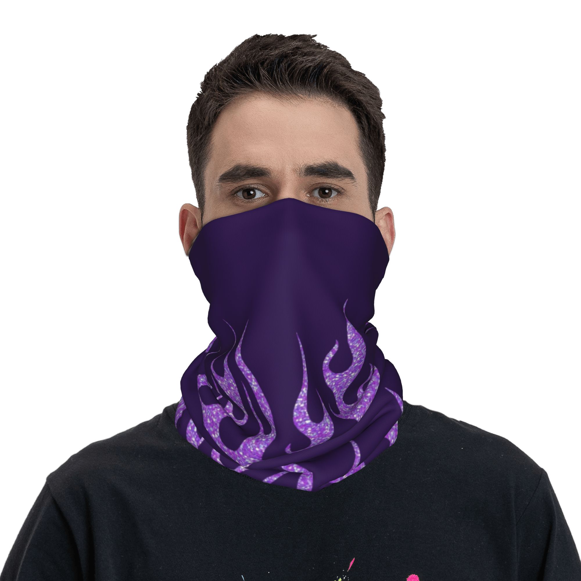 Custom Purple Glitter Flames B - đánh giá và giá Men'S Fashion Aesthetics