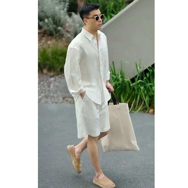 Summer Casual Set Lyocell Line - đánh giá và giá Mens Fashion Trend