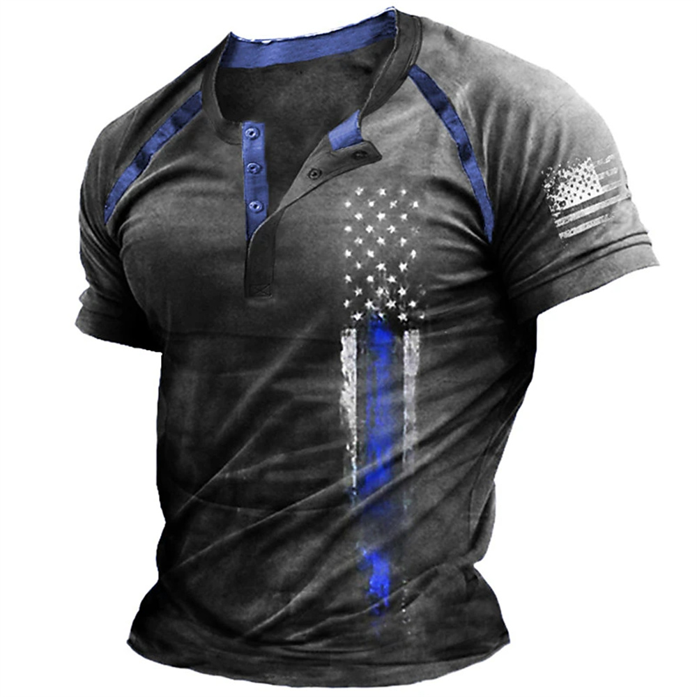Funny 3D American Flag Print M - đánh giá và giá Mens Fashion Trend