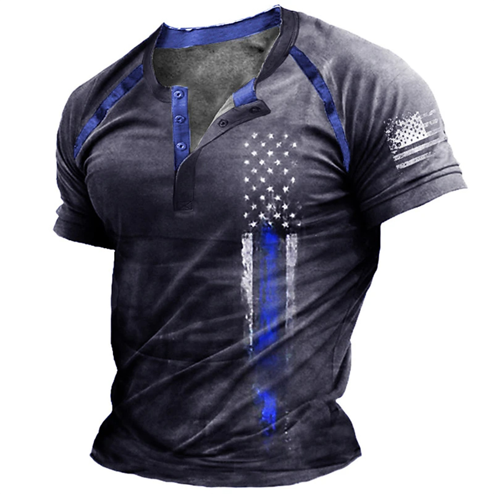 Funny 3D American Flag Print M - đánh giá và giá Mens Fashion Trend