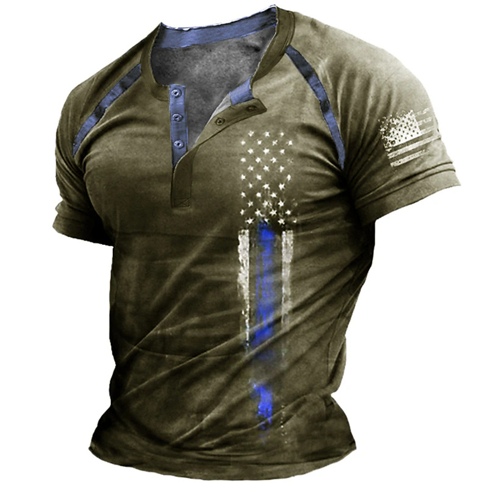 Funny 3D American Flag Print M - đánh giá và giá Mens Fashion Trend