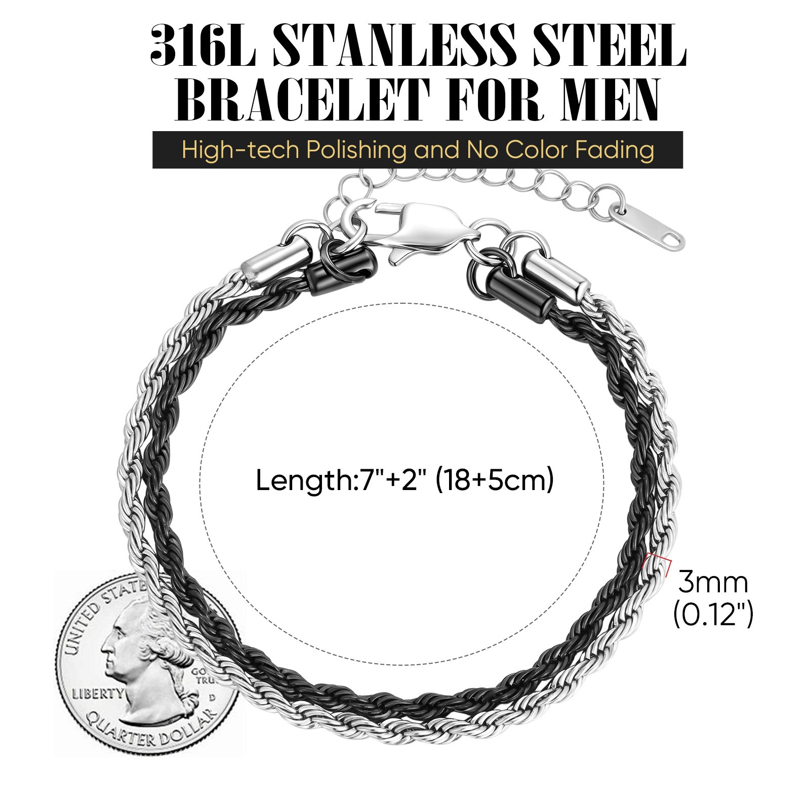Men Stainless Steel Layered Tw - đánh giá và giá Men'S Fashion Over 30