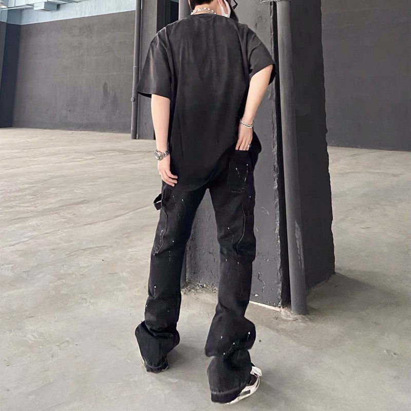 2025 New Graffiti Splash Ink D - đánh giá và giá Men'S Fashion Jeans And Boots
