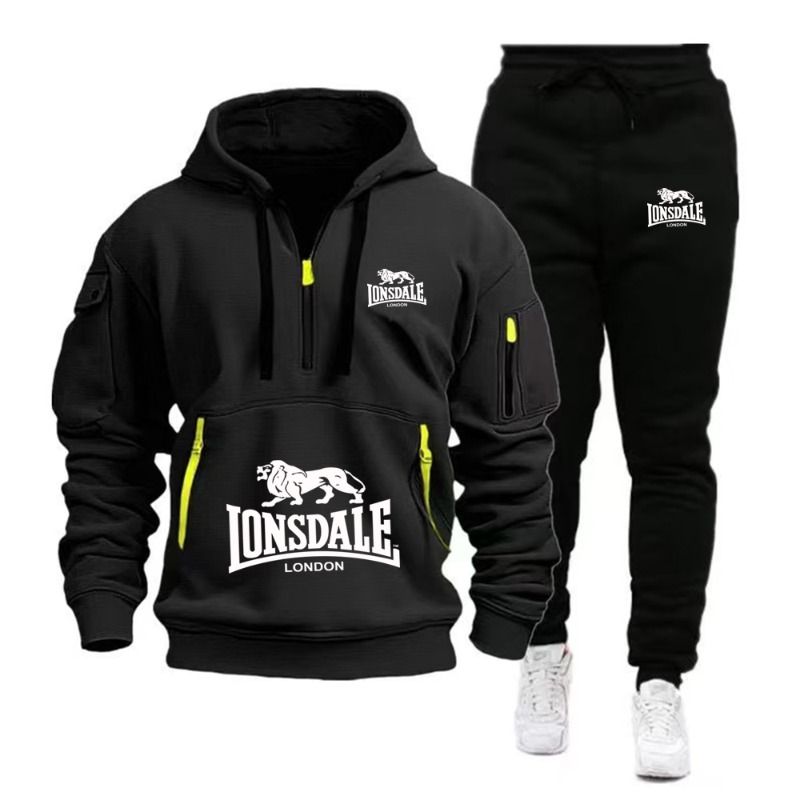 LONSDALE Men's Kangaroo Pocket - đánh giá và giá Mens Fashion Zip Up