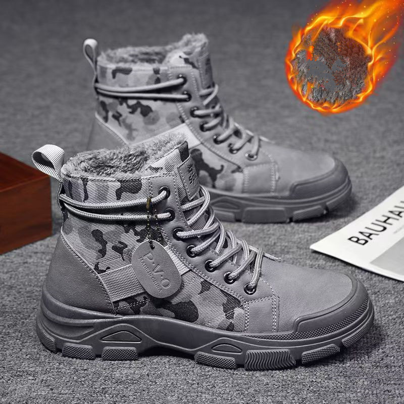 2025 Winter Camouflage Insulat - đánh giá và giá Men'S Fashion Jeans And Boots