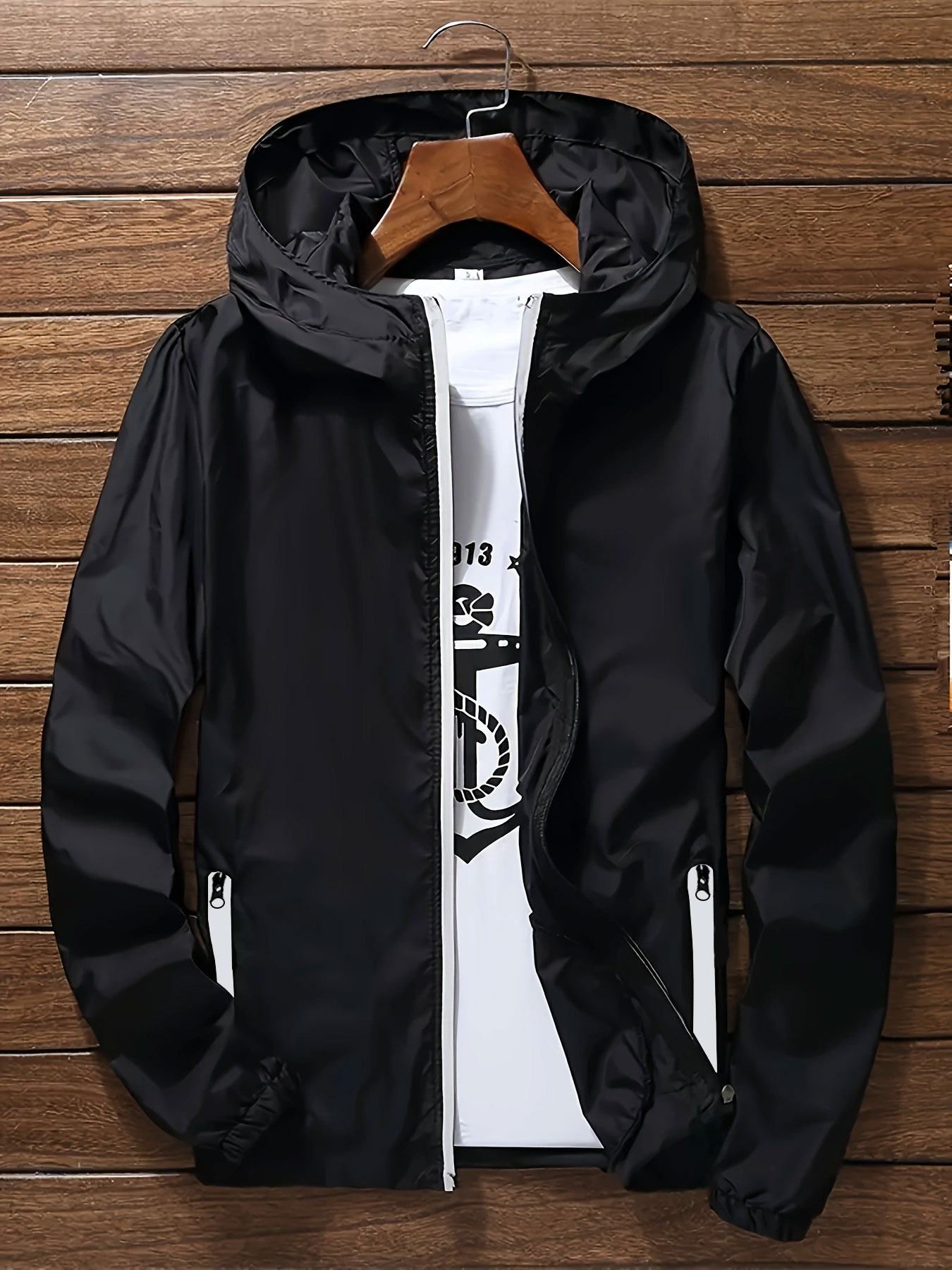 Men's Premium Lightweight Hood - đánh giá và giá Mens Fashion Zip Up