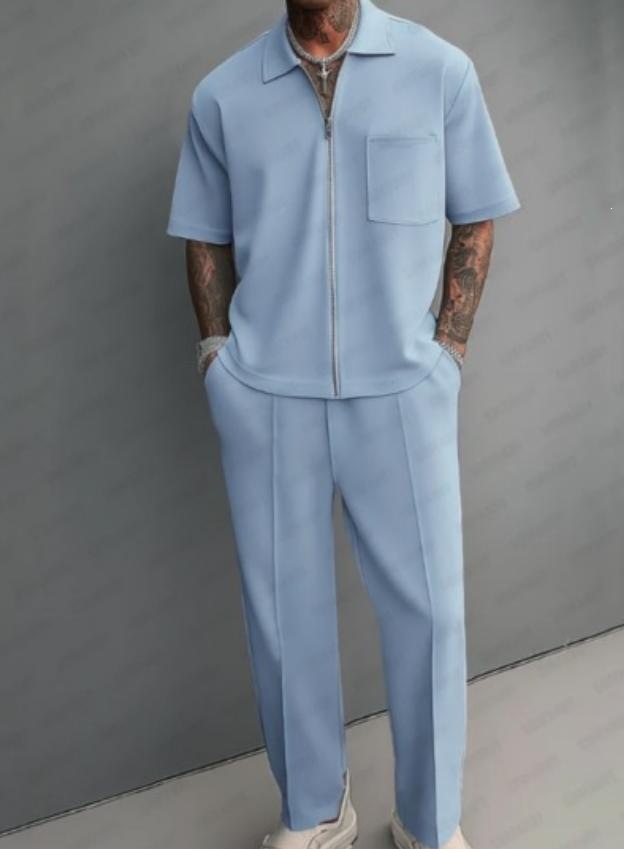 Men 2 Piece Outfits Half Zip P - đánh giá và giá Mens Fashion Zip Up
